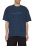 Main View - Click To Enlarge - ALEXANDERWANG - Oversized Logo Print Cotton T-Shirt