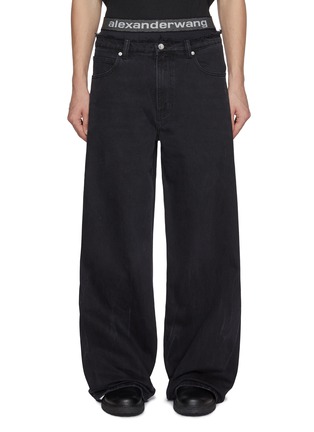 Main View - Click To Enlarge - ALEXANDERWANG - Pre-Styled Dark Wash Jeans