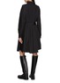 Back View - Click To Enlarge - SACAI - Belted Poplin Shirt Dress