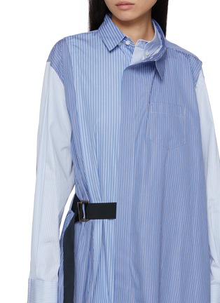  - SACAI - Belted Cotton Poplin Shirt Dress