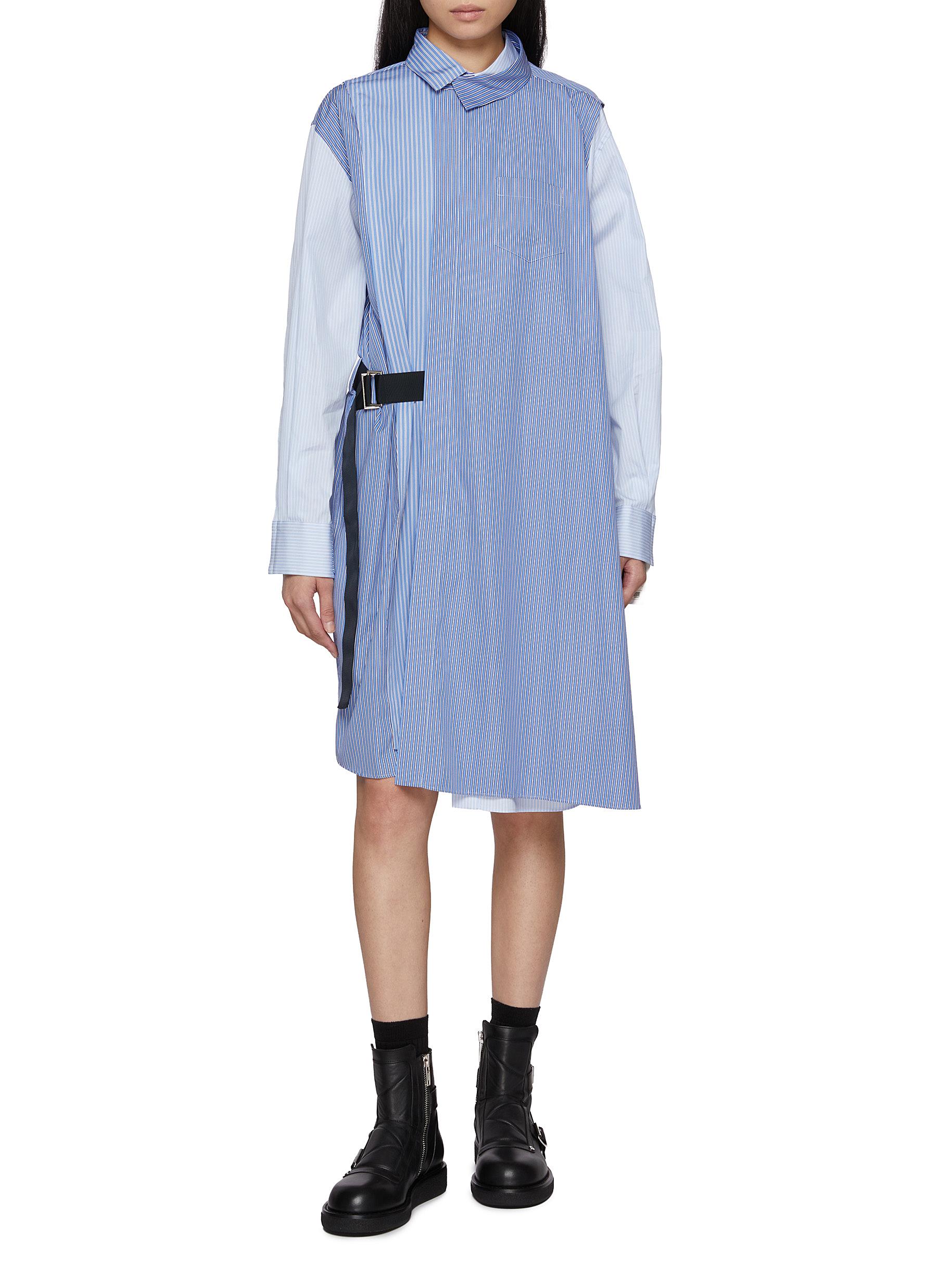 SACAI | Belted Cotton Poplin Shirt Dress | Women | Lane Crawford