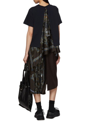 Figure View - Click To Enlarge - SACAI - Paisley Hem Cotton T-Shirt