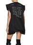 Back View - Click To Enlarge - SACAI - Extreme Shoulder Printed T-Shirt