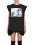 Main View - Click To Enlarge - SACAI - Extreme Shoulder Printed T-Shirt