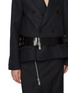  - SACAI - Three Tiered Hybrid Double Breasted Wool Blazer