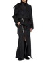 Figure View - Click To Enlarge - SACAI - Three Tiered Hybrid Double Breasted Wool Blazer