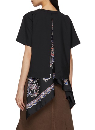 Back View - Click To Enlarge - SACAI - Paisley Scarf Drape Top
