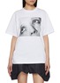 Main View - Click To Enlarge - SACAI - Tears Miss You Printed Short Sleeve Cotton T-Shirt