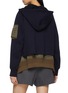 Back View - Click To Enlarge - SACAI - Sponge Sweat Nylon Hoodie