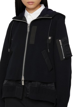  - SACAI - Sponge Sweat Nylon Hoodie