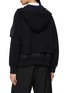 Back View - Click To Enlarge - SACAI - Sponge Sweat Nylon Hoodie