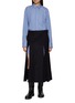 Main View - Click To Enlarge - SACAI - Hybrid Side Slit Cotton Shirt Dress