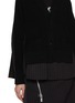  - SACAI - Hybrid Pinstripe Back Knit Cardigan