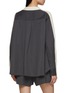 Back View - Click To Enlarge - SACAI - Hybrid Pinstripe Back Knit Cardigan