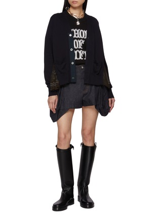 Figure View - Click To Enlarge - SACAI - Paisley Print Knit Cardigan
