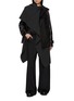Figure View - Click To Enlarge - SACAI - Hybrid Wool Gilet Leather Trench Coat