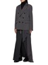 Detail View - Click To Enlarge - SACAI - Deconstructed Self Scarf Double Breasted Blazer