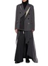 Main View - Click To Enlarge - SACAI - Deconstructed Self Scarf Double Breasted Blazer