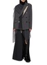 Figure View - Click To Enlarge - SACAI - Deconstructed Self Scarf Double Breasted Blazer