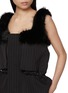  - SACAI - Dungaree Fur Trim Top
