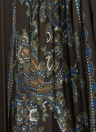  - SACAI - Paisley Print Hybrid Pleated Wool Skirt