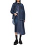Figure View - Click To Enlarge - SACAI - Hybrid Satin Denim Shirt
