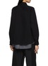 Back View - Click To Enlarge - SACAI - Hybrid Dark Wash Denim Satin Shirt