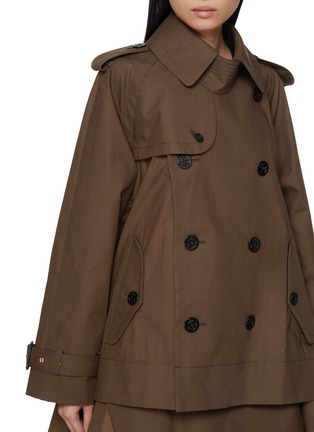  - SACAI - Double Breasted Cotton Gabardine Jacket