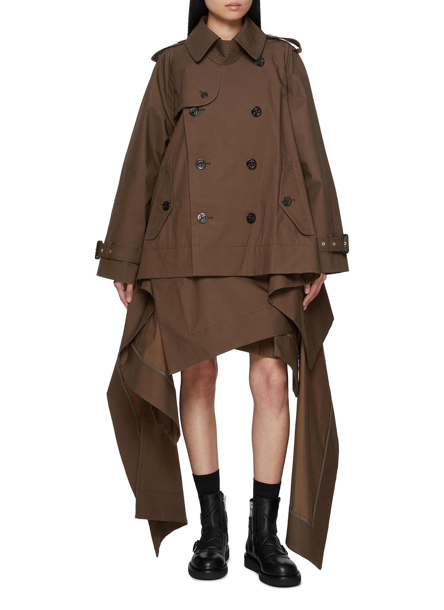 SACAI | Double Breasted Cotton Gabardine Jacket | Women | Lane