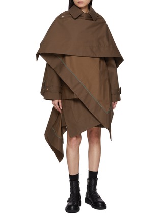 Figure View - Click To Enlarge - SACAI - Double Breasted Cotton Gabardine Jacket