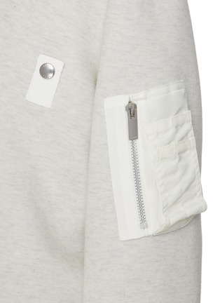  - SACAI - Zippered Sleeve Pocket Sponge Sweat Sweatshirt