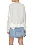 Back View - Click To Enlarge - SACAI - Zippered Sleeve Pocket Sponge Sweat Sweatshirt