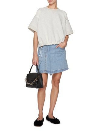 Figure View - Click To Enlarge - SACAI - Drawstring Hem Drawstring Top