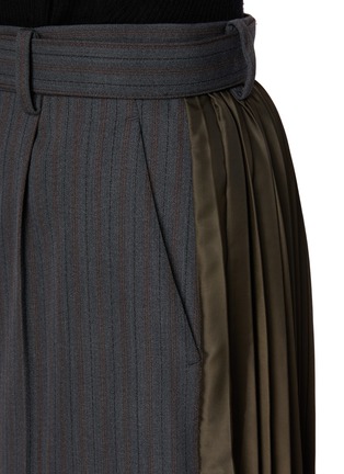  - SACAI - Hybrid A-Line Pleated Skirt