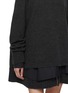  - SACAI - Layered Hybrid Wool Knit Dress