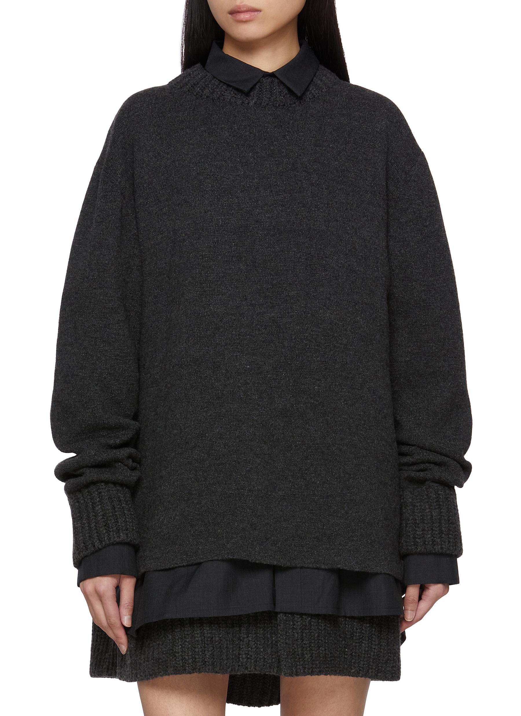 sacai Wool Knit Dress 【公式通販】