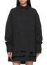 Main View - Click To Enlarge - SACAI - Layered Hybrid Wool Knit Dress