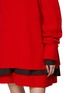  - SACAI - Layered Hybrid Wool Knit Dress