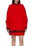 Main View - Click To Enlarge - SACAI - Layered Hybrid Wool Knit Dress