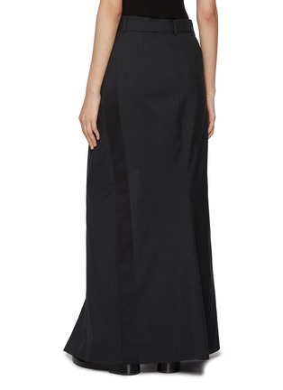 Back View - Click To Enlarge - SACAI - Front Zip Suiting Wool Maxi Skirt
