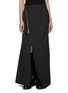 Main View - Click To Enlarge - SACAI - Front Zip Suiting Wool Maxi Skirt
