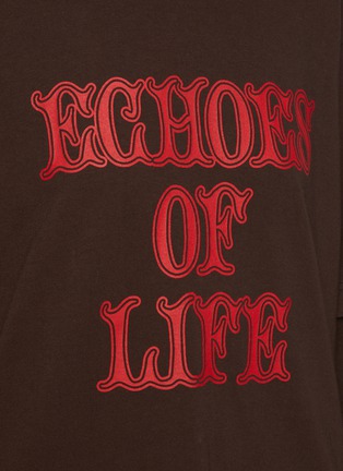  - SACAI - Echoes Of Life Print Long Sleeve Cotton T-Shirt