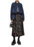 Figure View - Click To Enlarge - SACAI - Echoes Of Life Print Short Sleeve Cotton T-Shirt