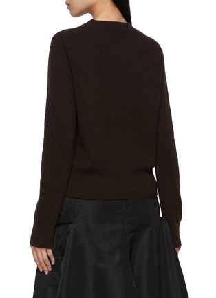 Back View - Click To Enlarge - SACAI - Sequin Embroidery Wool Knit Top
