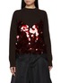 Main View - Click To Enlarge - SACAI - Sequin Embroidery Wool Knit Top