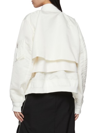 Back View - Click To Enlarge - SACAI - Tiered Nylon Bomber Jacket