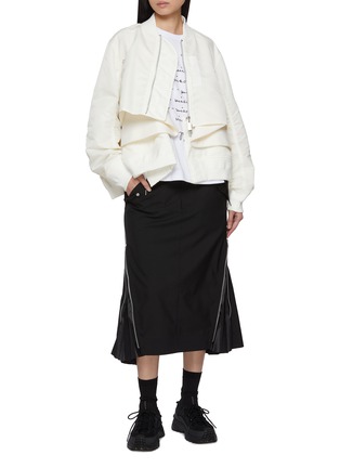 Figure View - Click To Enlarge - SACAI - Tiered Nylon Bomber Jacket