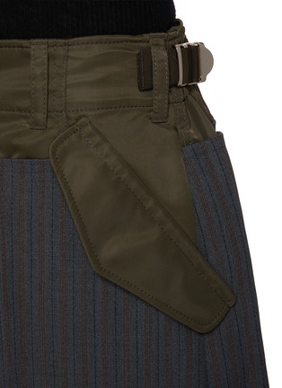  - SACAI - Hybrid Striped Shorts