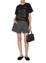 Figure View - Click To Enlarge - SACAI - Hybrid Striped Shorts
