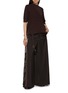 Figure View - Click To Enlarge - SACAI - Hybird Suiting Paisley Print Wool Pants